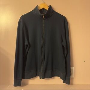 Robert Graham Fullzip Sweater Navy Blue Men Size XL